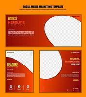 Abstract Background Social media post modern design, for business digital marketing online, banner and poster template. vector