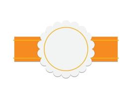 badge blank Vector design element