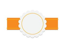 badge blank Vector design element