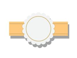 badge blank Vector design element