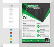 A4 Flyer template for you. This modern creative elegant corporate Brochure is a must for your personal and office. 2 theme colorwork, black, and others. vector