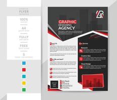 A4 Flyer template for you. This modern creative elegant corporate Brochure is a must for your personal and office. 2 theme colorwork, black, and others. vector