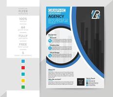 A4 Flyer template for you. This modern creative elegant corporate Brochure is a must for your personal and office. 2 theme colorwork, black, and others. vector