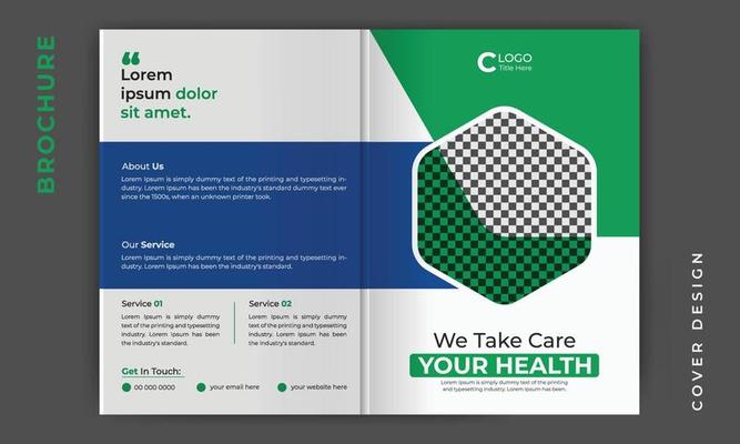 Medical Company Profile Template Vector Art, Icons, and Graphics for