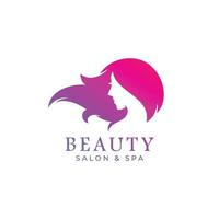 vector de logotipo de salón de belleza y spa