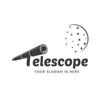 Telescope logo on letter T vector star.word sign logo,symbol,design template