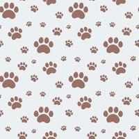 pets paw print pattern vector