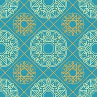 Abstract seamless patterns in Islamic style. vector