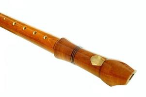 instrumento de flauta de madera foto