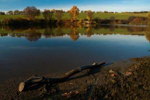 Beautiful autumn pond photo