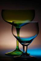 Two glasses and light photo