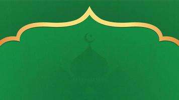 Islamic Arabic Green Luxury Background with Geometric pattern and Beautiful Ornament vector