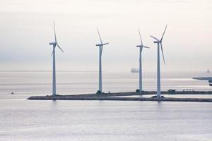 Middelgrunden - offshore wind farm near Copenhagen, Denmark photo