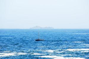 view island in English Channel from Saint-Guirec photo