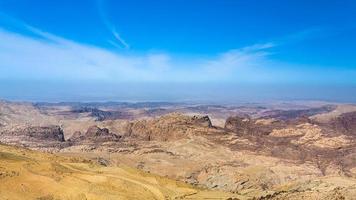 blue sky over mountain around Wadi Araba area photo