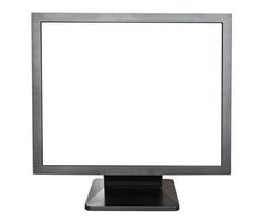 black display with cut out screen isolated photo