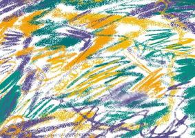 Abstract colorful crayon on white background vector