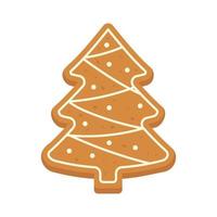 pan de jengibre de navidad para navidad. ilustración vectorial.6 vector