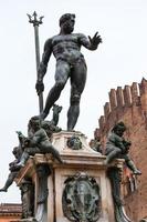 sculpture of Neptune on fountain in Bologna