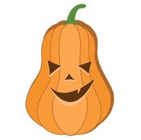 Halloween pumpkin vector icon. Emotion Variation. Simple flat style design elements. Silhouette spooky horror images of pumpkins. Scary Jack-o-lantern facial expressions Illustration.