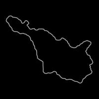 mapa del estado de bremen. ilustración vectorial vector