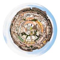 dense houses of ancient sicilian mountain town photo