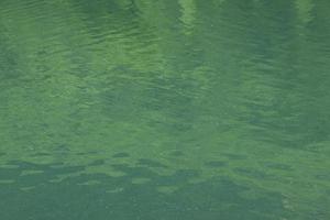 fondo, la superficie del agua en el lago de montaña en color turquesa. enfoque suave. foto