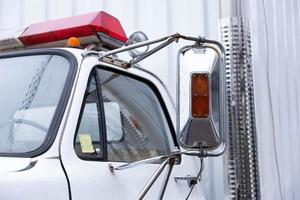 cab of a cargo, special tow truck. photo