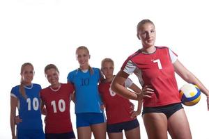 grupo de mujeres de voleibol foto