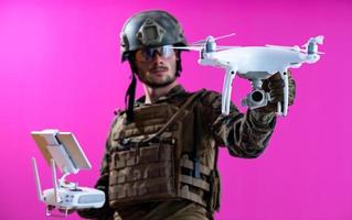 soldier drone pilot technician photo