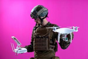 soldier drone pilot technician photo