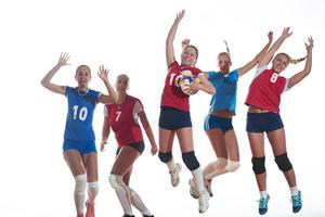 grupo de mujeres de voleibol foto