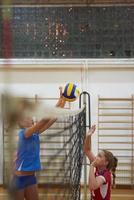 Volleyball game view photo