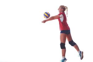 retrato de jugador de voleibol foto