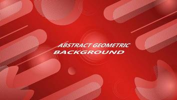 Abstract geometric background with red background and gradient red geometric motif for background design. Flyer, banner, cover, poster or web design template. Vector