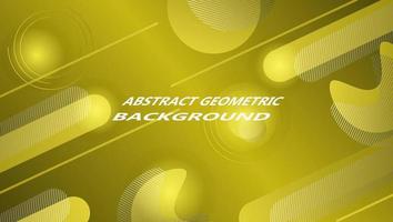 Abstract geometric background with yellow background and gradient yellow geometric motif for background design. Flyer, banner, cover, poster or web design template. Vector