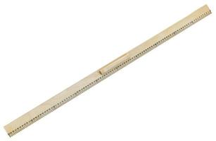 full view of wooden meter ruler photo