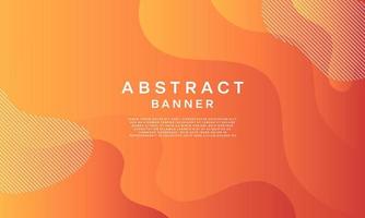 abstract fluid banner template Colorful template banner with gradient colors. Design with liquid form. vector