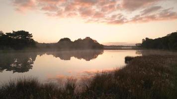 Sun shines down on surface of water video