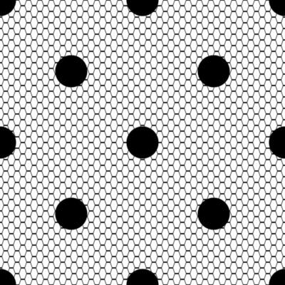 Dot Lace Seamless Pattern Net. Black Cell Textile Openwork Knit. Beads On  Hosiery Knit. Polka Dot In A Row On Reticulate Textile. Royalty Free SVG,  Cliparts, Vectors, and Stock Illustration. Image 48628275.