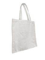 tote bag on white background isolated Cloth bags instead of plastic bags for environmentally friendly shopping. object clipping path photo