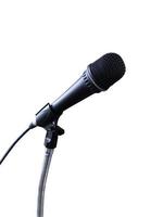 Microphone isolated on white background photo