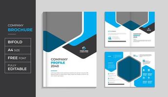 Geometric corporate business profile template creative company business fold brochure book cover page annual report abstract colorful magazine layout a4 multipurpose advertising marketing agency