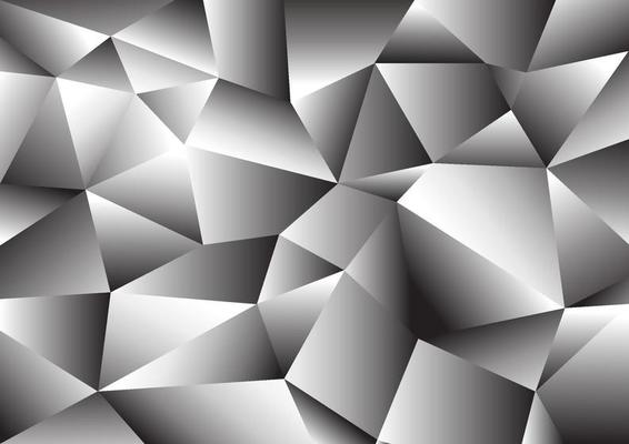 Abstract geometric pattern background. Gradient grey triangle design for web banner, poster, flyer and brochure.