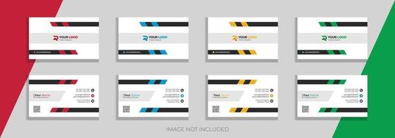 Corporate and creative business card design template vector