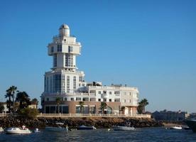 The lighthouse on the beach photo