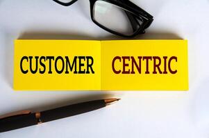 Business concept of customer centric. Consumer first concept photo