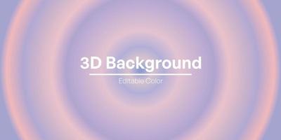 Editable Color 3D Rounded Background for anything vector