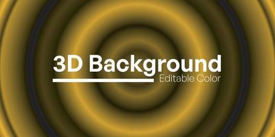 Editable Color 3D Rounded Background for anything vector