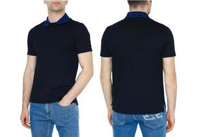 Two side of  Black t-shirts with copy space photo